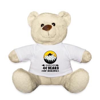 44. Geburtstag Wanderer 44 Jahre alt Berg Wandern - Teddy - Weiß - Vorne