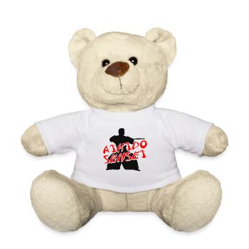 Aikido Sensei Japon Taekwondo Karaté Arts Martiaux - Nounours - blanc - Devant