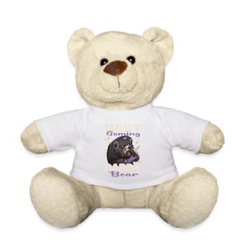 I Can't Hear You Best Gaming Daddy Bear - Teddy Bear - white - Front