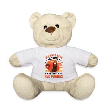 Panda roux Cadeau Chat Ours Panda roux - Nounours - blanc - Devant