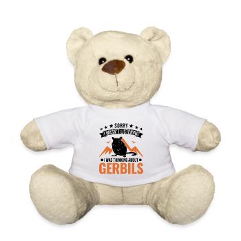 Gerbille Cadeau Rat de course mongol Gerbille - Nounours - blanc - Devant