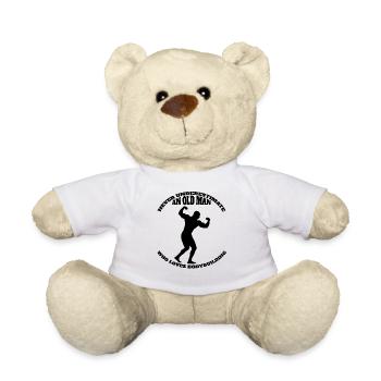 Culturiste Athlète Entraînement de force Fitness Muscle - Nounours - blanc - Devant