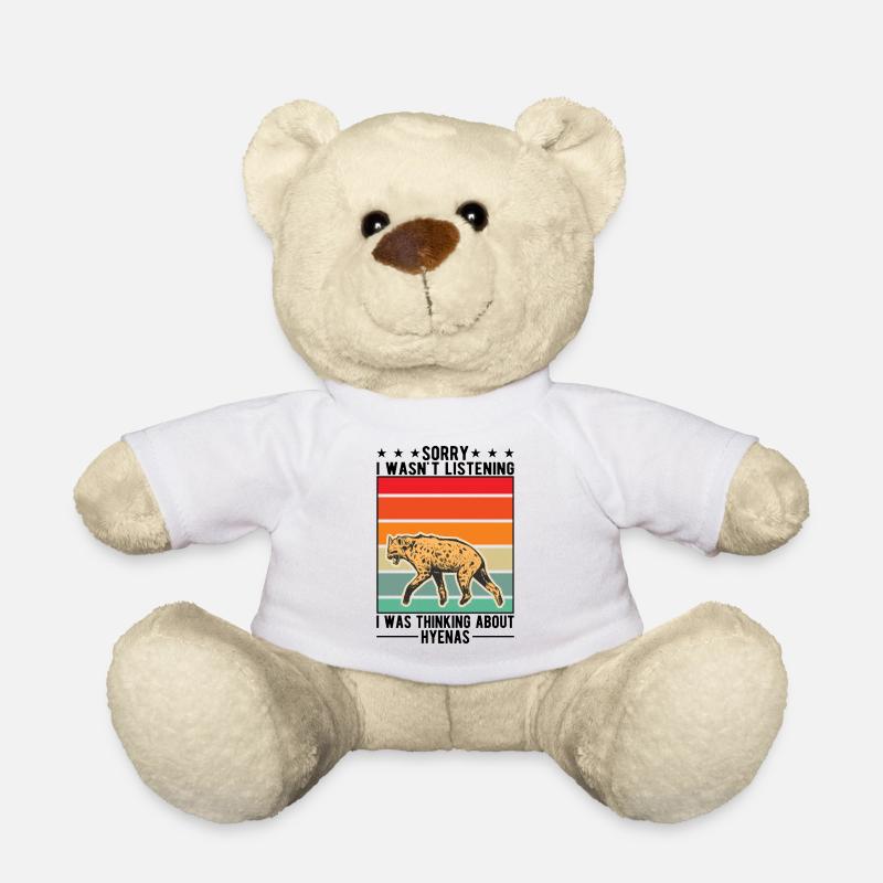 Hyène Cadeau Aardwolf Hyène - Nounours - blanc