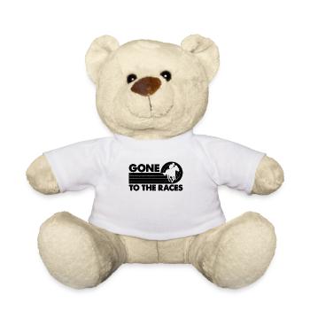Gone To The Retro Horseback Riding Horse Racer - Teddy - Weiß - Vorne