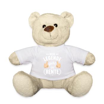 Rentnerin 2023 Rente 2023 Rentner 2023 - Teddy - Weiß - Vorne