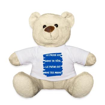 le futur est dans tes mains - Nounours - blanc - Devant