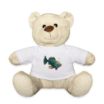 Lustige Fische - Teddy - Weiß - Vorne
