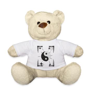 Akupunktur Yin und Yang Hemd, Nadeltherapeut - Teddy - Weiß - Vorne