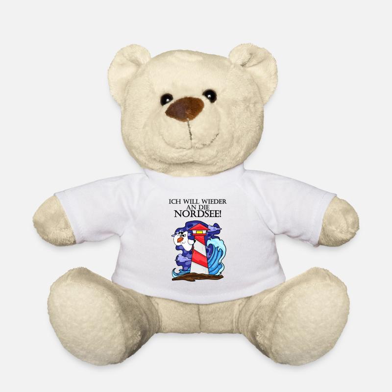 Nordsee Plattdeutsch Spruch Moin - Teddy - Weiß