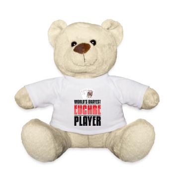 Okayest Euchre Player - Jeu de cartes Euchre Player - Nounours - blanc - Devant