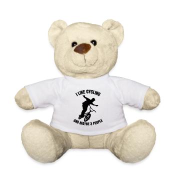 Fahrrad Radfahren Fahrradtour Radeln Mountainbike - Teddy - Weiß - Vorne