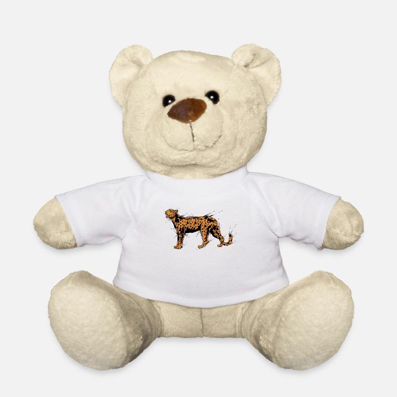 Gepard Leopard - Teddy - Weiß