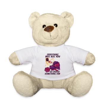D20 Cat design for an RPG GAMER - Teddy Bear - white - Front