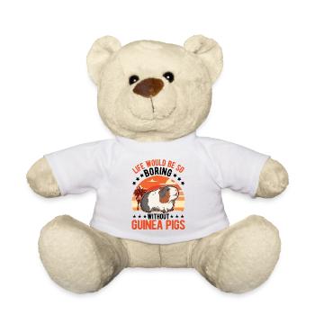 Cochon d’Inde Cadeau Cochon d’Inde - Nounours - blanc - Devant