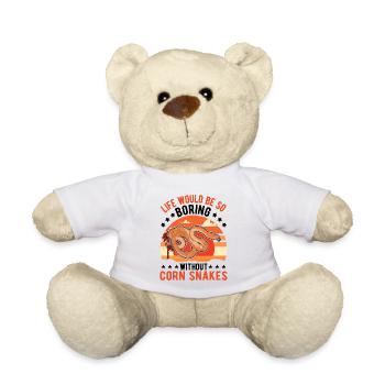 Corn Snake Cadeau Corn Snake - Nounours - blanc - Devant