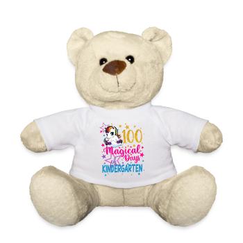 100 magische Tage von Kinder Unicorn - Teddy - Weiß - Vorne