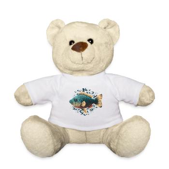 Flat Fish Illustration - Teddy Bear - white - Front