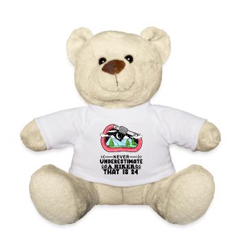 24th birthday hiker 24 years old mountain hiking - Teddy Bear - white - Front