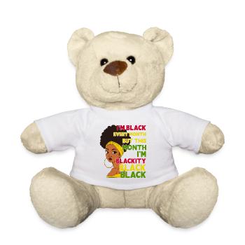 black history month funny - Teddy - Weiß - Vorne