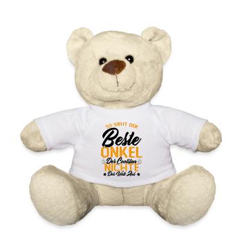 So sieht der beste Onkel der Welt aus - Teddy - Weiß - Vorne
