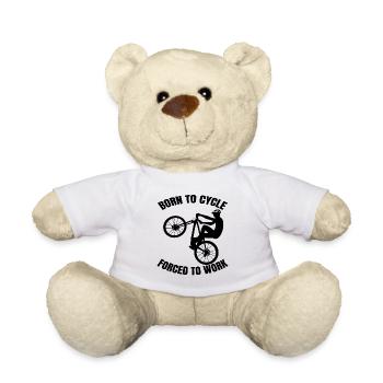 Cycling Mountainbike Cycling Cycling - Teddy Bear - white - Front