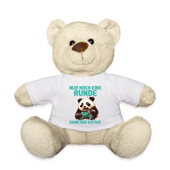 Nur noch eine Runde dann hör ich auf Kinder Gaming - Teddy - Weiß - Vorne