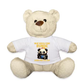Nur noch eine Runde dann hör ich auf Kinder Gaming - Teddy - Weiß - Vorne