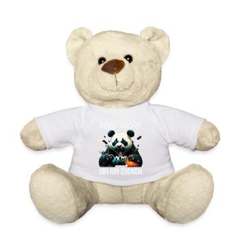 Nur noch eine Runde dann hör ich auf Kinder Gaming - Teddy - Weiß - Vorne