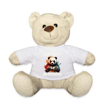Nur noch eine Runde dann hör ich auf Kinder Gaming - Teddy - Weiß - Vorne