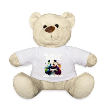 Nur noch eine Runde dann hör ich auf Kinder Gaming - Teddy - Weiß - Vorne