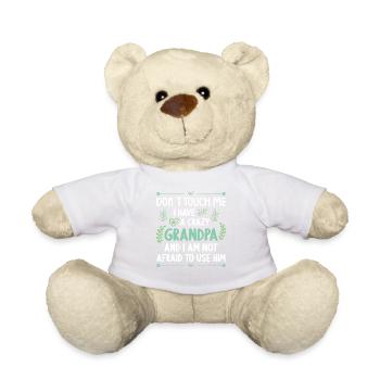Ich Habe Einen Verrückten Enkelin Enkelin Opa - Teddy - Weiß - Vorne