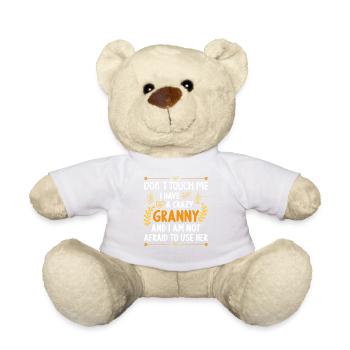 Ich Habe Eine Verrückte Enkel-Enkelin-Oma - Teddy - Weiß - Vorne