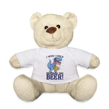 Ich wünschte, ich könnte Bier trinken - Teddy - Weiß - Vorne