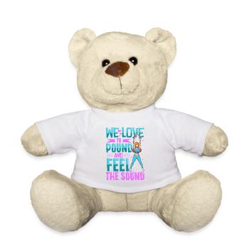 We love to pound - Pound Fitness - Teddy Bear - white - Front