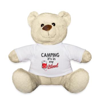 Camping Camper Outdoor Sommer Design - Teddy - Weiß - Vorne