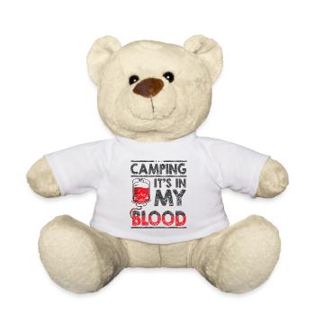 Camping Camper Outdoor Sommer Design - Teddy - Weiß - Vorne