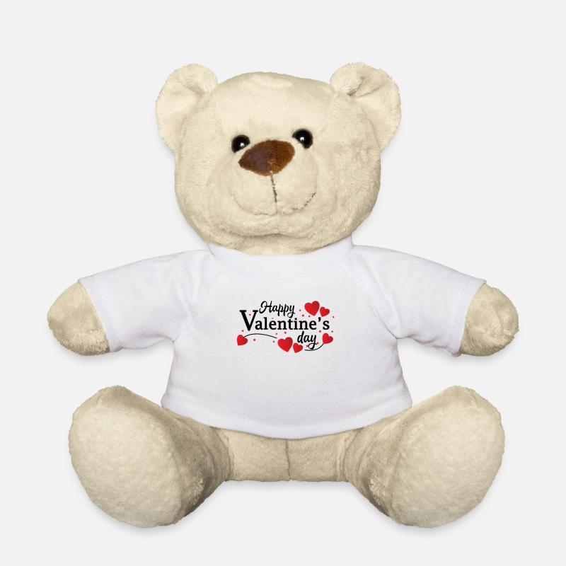 Saint-Valentin, Saint-Valentin, Saint-Valentin - Nounours - blanc