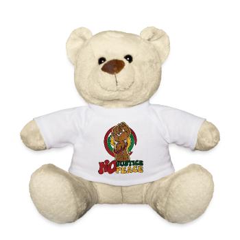 Pas de justice Pas de paix Mois de l’histoire des Noirs - Nounours - blanc - Devant