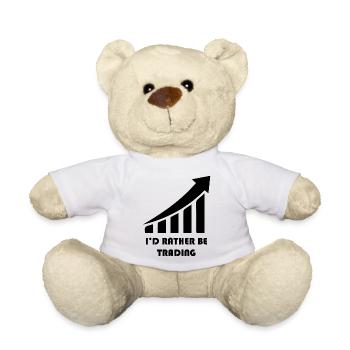 Trading de Bitcoin et d'actions cryptographiques - Nounours - blanc - Devant