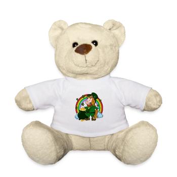 Licorne Leprechaun - Licorne de St Patrick - Nounours - blanc - Devant