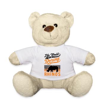 Rhinocéros Cadeau Rhino Rhinocéros - Nounours - blanc - Devant