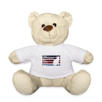 Beste Mutter Aller Zeiten - Tonnese Katze - Teddy - Weiß - Vorne