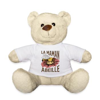 La Maman Abeille - Nounours - blanc - Devant