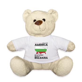 Né Bulgarie Américain USA - Nounours - blanc - Devant