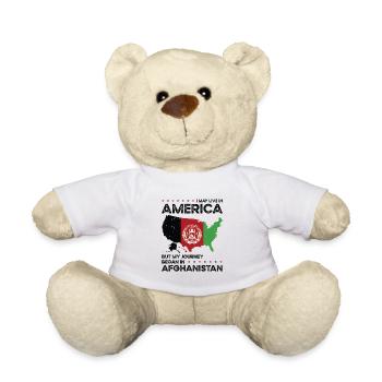Né en Afghanistan Afghanistan Américains USA - Nounours - blanc - Devant