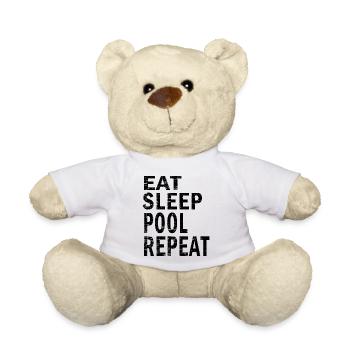 Eat sleep pool repeat for pool lovers - Teddy - Weiß - Vorne