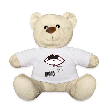 piercing & blood - Teddy Bear - white - Front