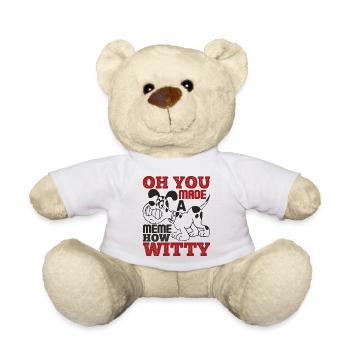 OH TU AS FAIT UN MÈME COMME C’EST DRÔLE SPIRITUEL - Nounours - blanc - Devant