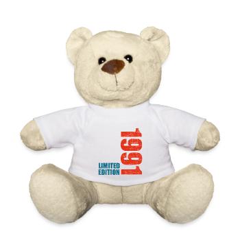 32e anniversaire Hommes Femmes 32 ans 1991 Drôle de cadeau - Nounours - blanc - Devant