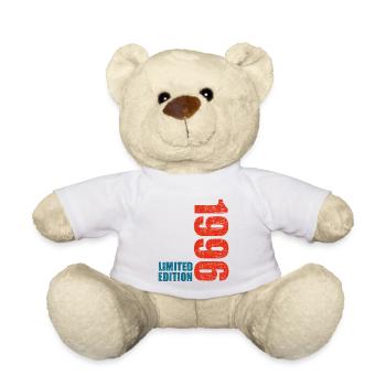 27th Birthday Men Women 27 Years 1996 Funny Gift - Teddy Bear - white - Front